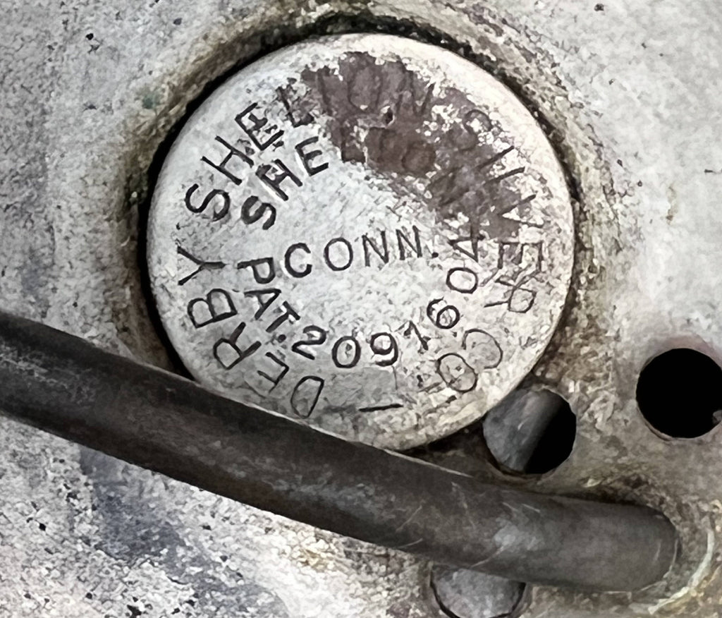 Art Deco Glass Cocktail Shaker Derby Shelton Connecticut w Silver Rings & Chrome Top - Poppy's Vintage Clothing