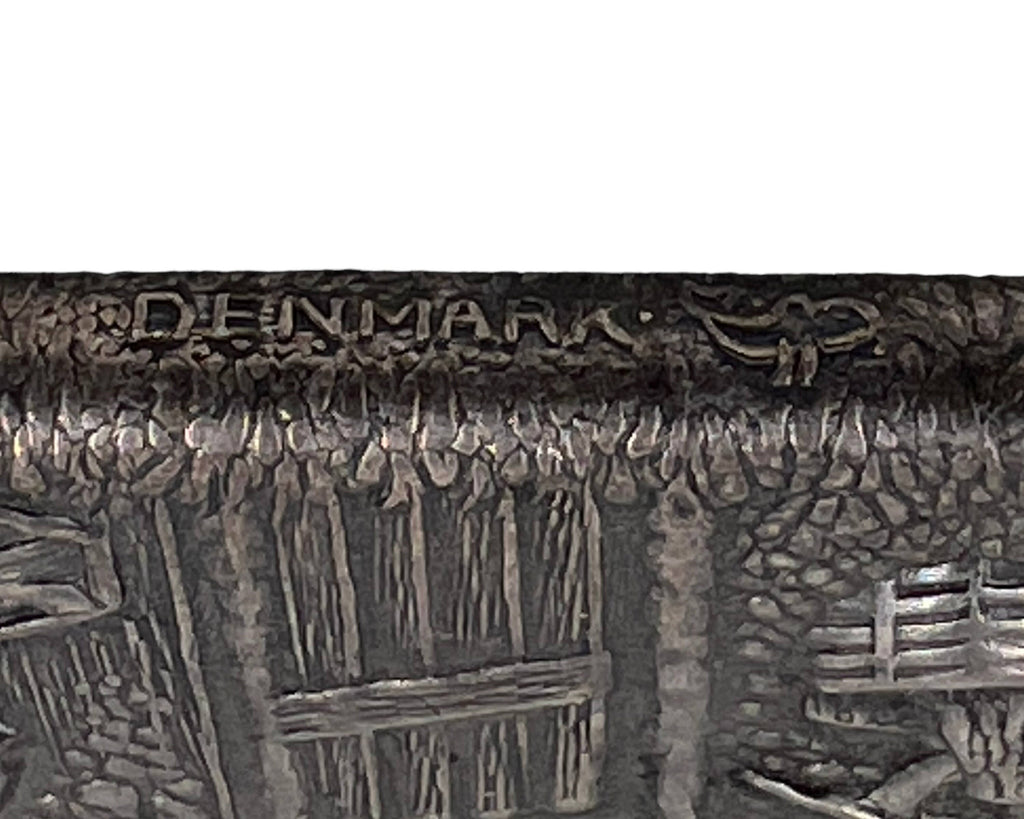 Vintage Hans Jensen Denmark Silver Plate Mirror & Comb Set - Poppy's Vintage Clothing