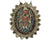 Large Antique Nepalese Tibetan Pendant Lord Vishnu Inlaid Coral & Turquoise VFG - Poppy's Vintage Clothing