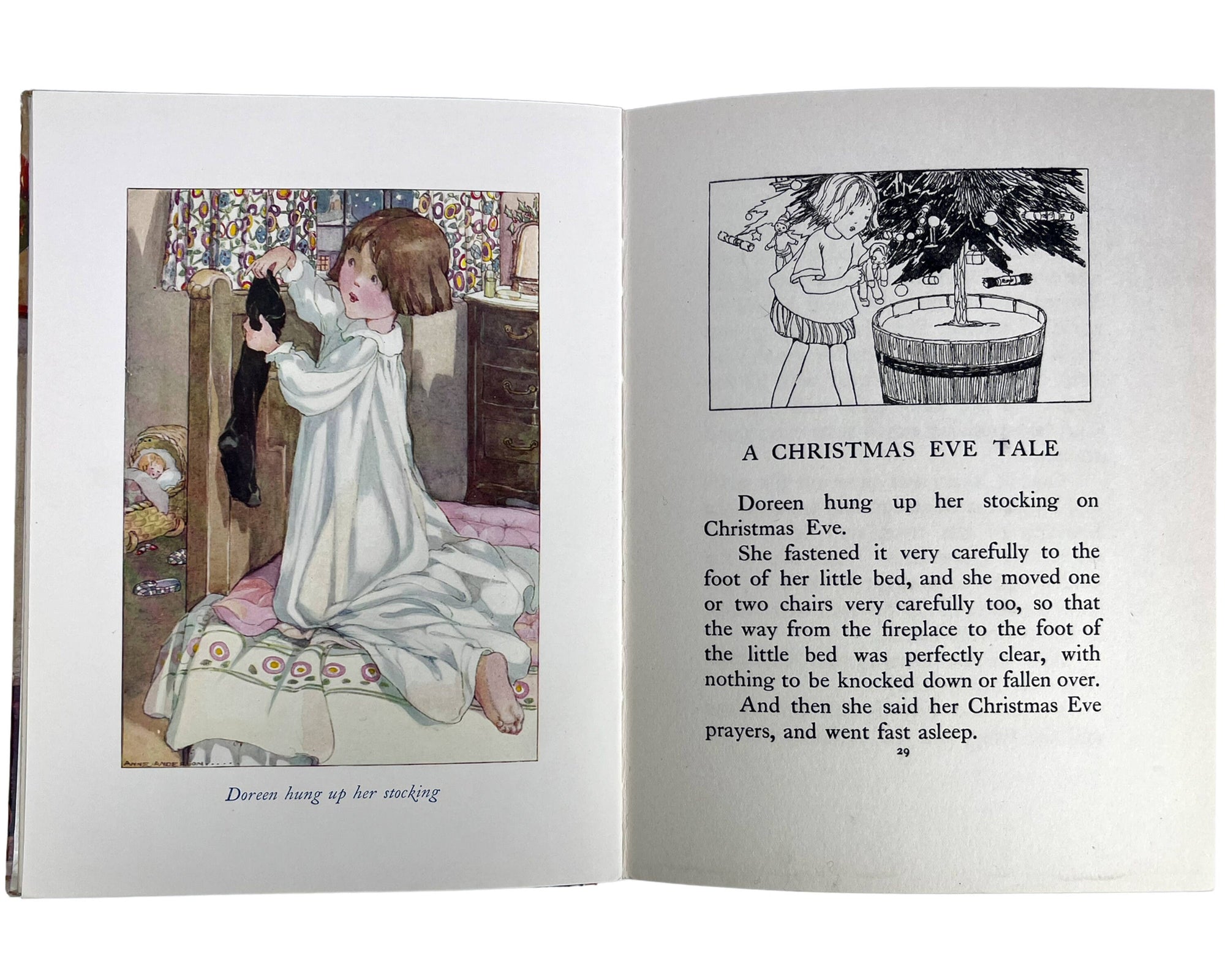 Antique Childrens Book Fireside Stories Anne Anderson Illustrated Blackie Publisher - Poppy's Vintage Clothing