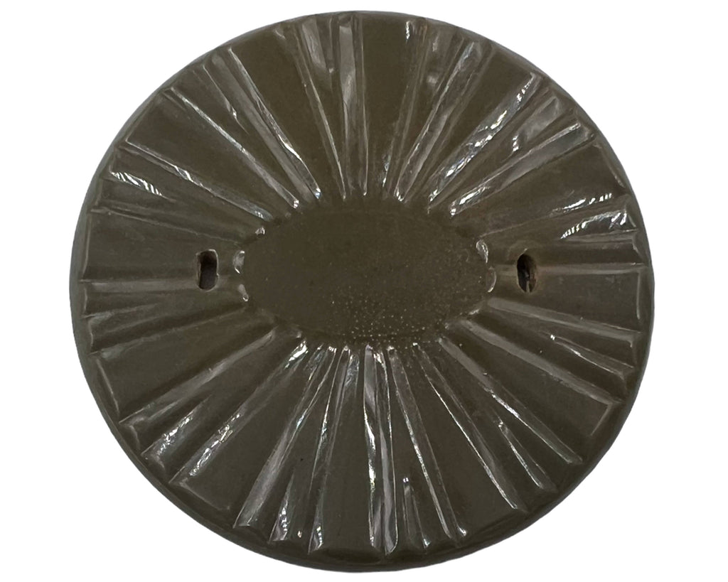 Huge Vintage 1920s Flapper Button Green Celluloid 2 7/8 Diameter - Poppy's Vintage Clothing