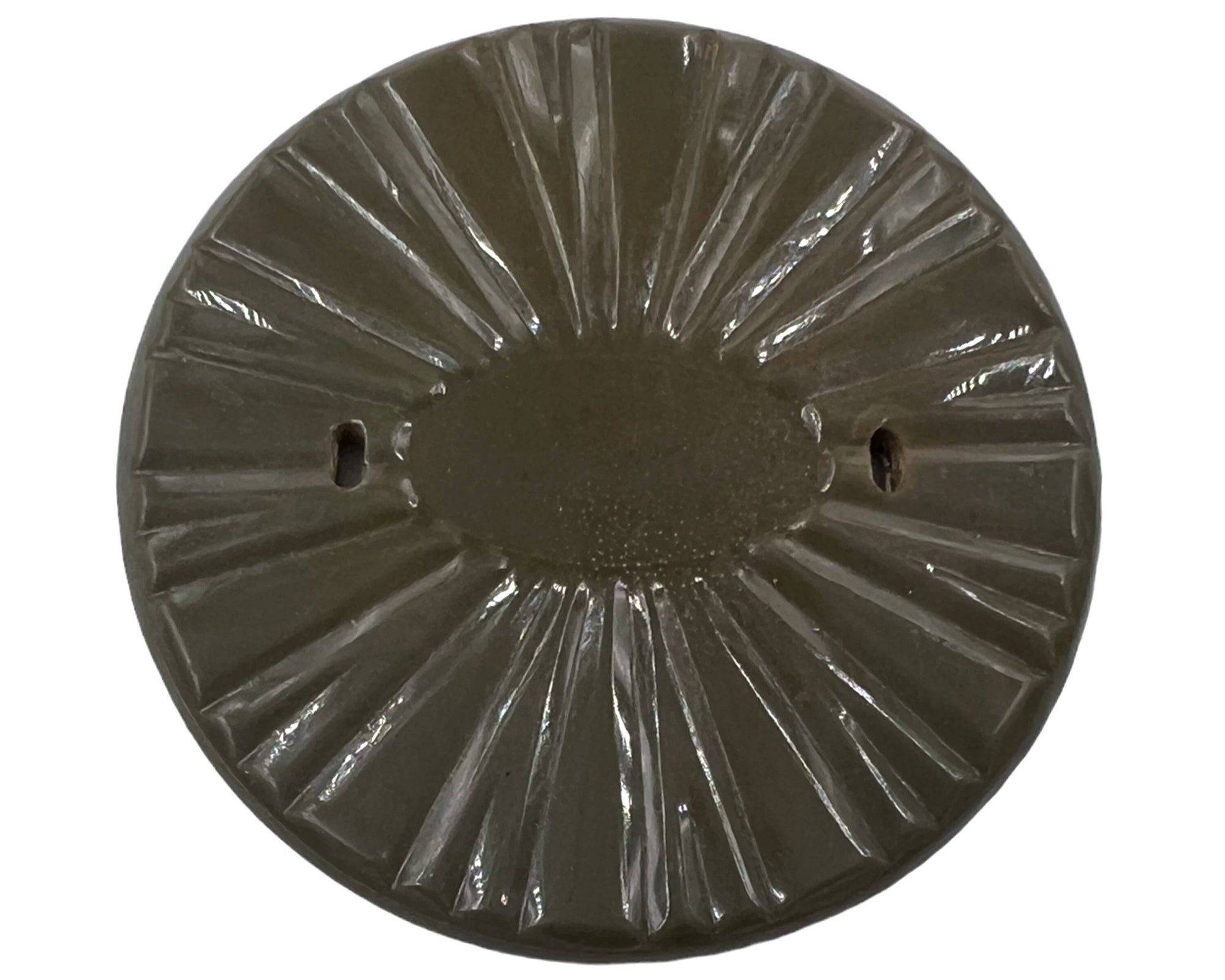 Huge Vintage 1920s Flapper Button Green Celluloid 2 7/8 Diameter - Poppy's Vintage Clothing