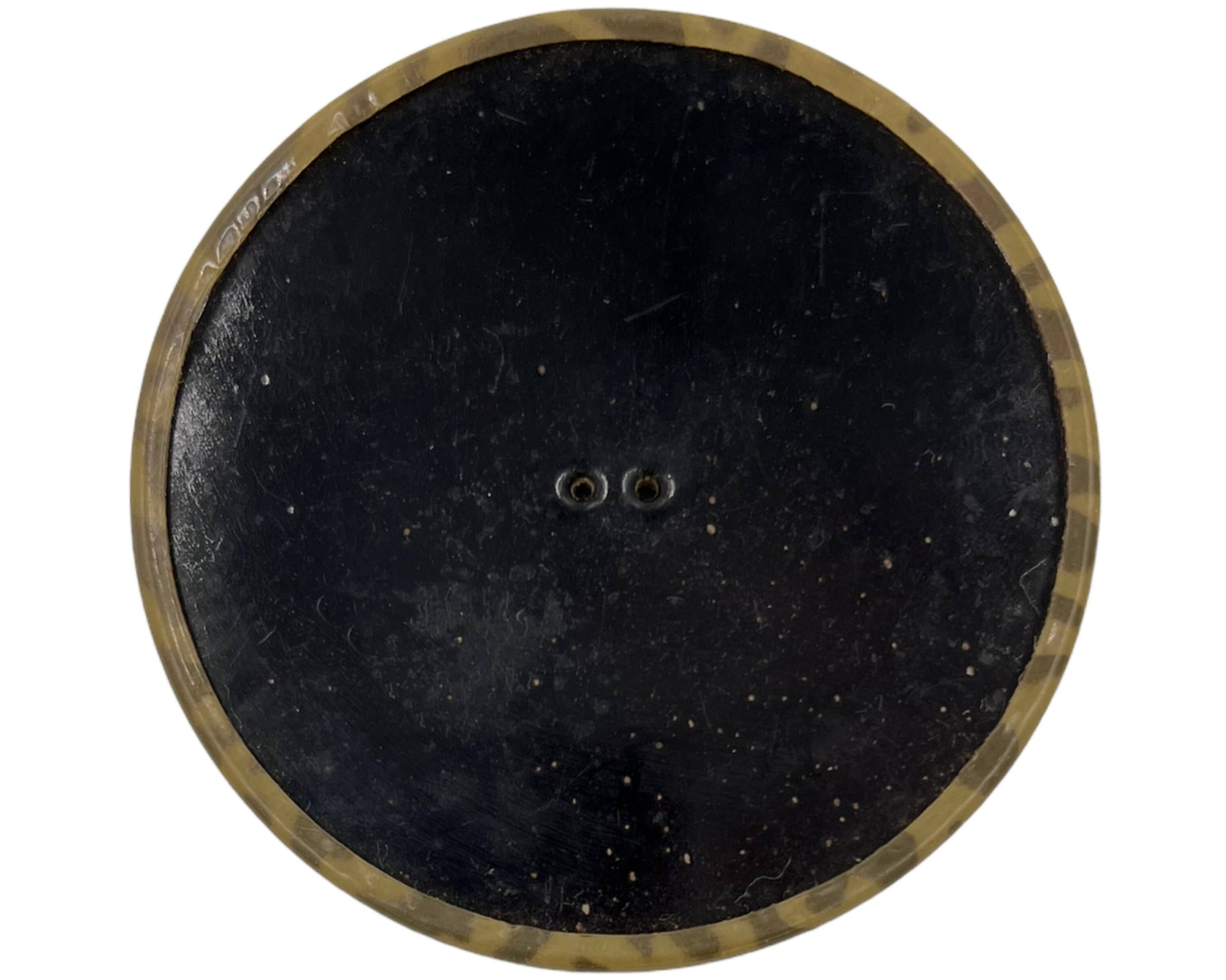 Huge 1920s Button Mottled Mottled Celluloid 2 7/8 Diameter - Poppy's Vintage Clothing