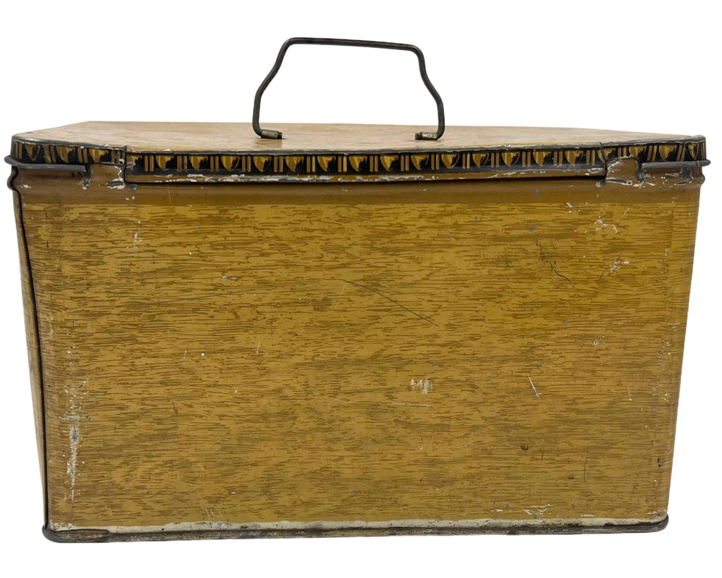 Antique Tin Litho Biscuit Chest of Drawers Dresser - Poppy's Vintage Clothing