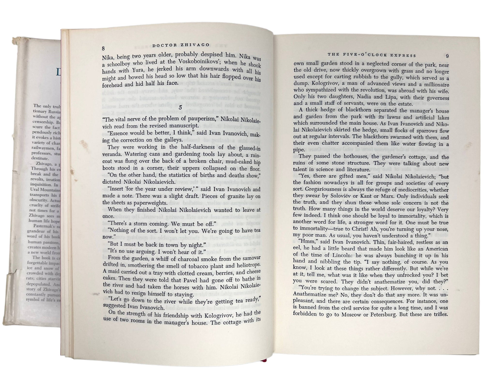 1958 Doctor Zhivago 1st Edition 1st Printing Pantheon US w Dust Jacket - Poppy's Vintage Clothing