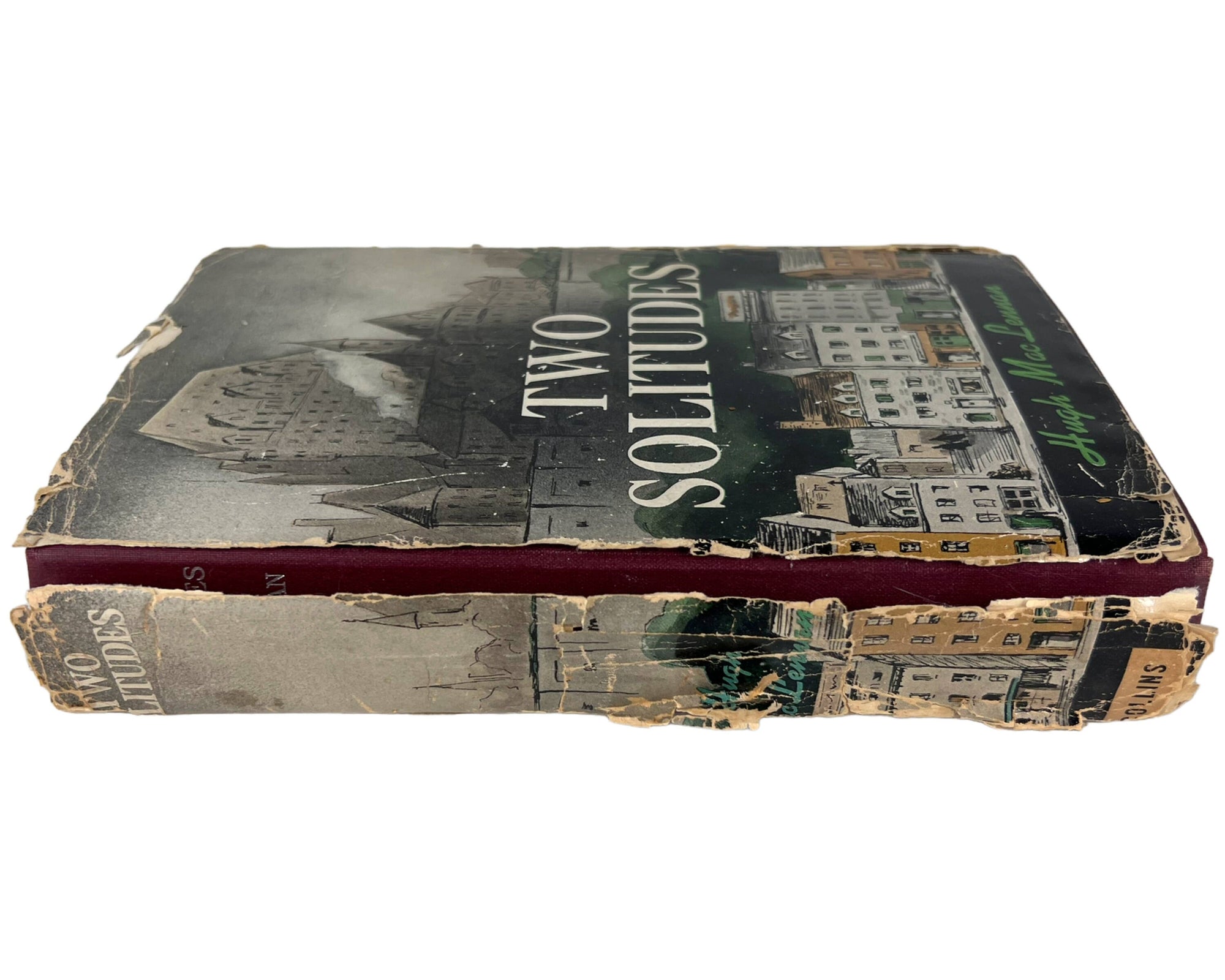 1st Edition Two Solitudes by Hugh MacLennan Fine Condition w Poor DJ - Poppy's Vintage Clothing