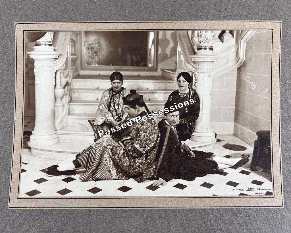 Vintage 1920s Asian Costume Party Halloween Photo Signed 6.25 x 9.25 - Poppy's Vintage Clothing