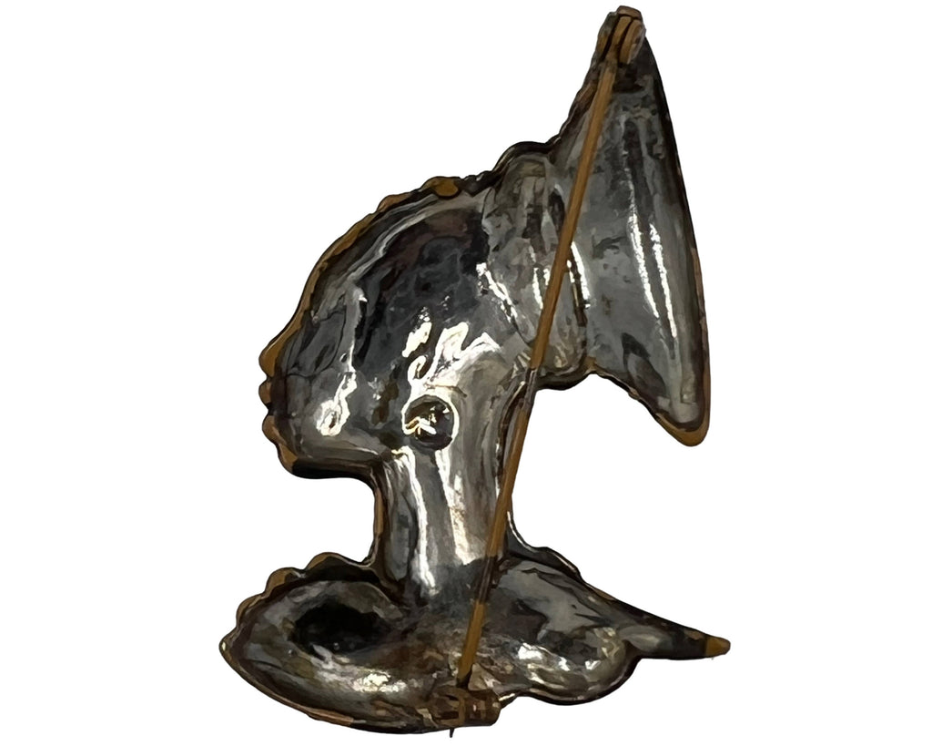 Vintage 1940s 50s Nubian Queen Brooch African Head - Poppy's Vintage Clothing