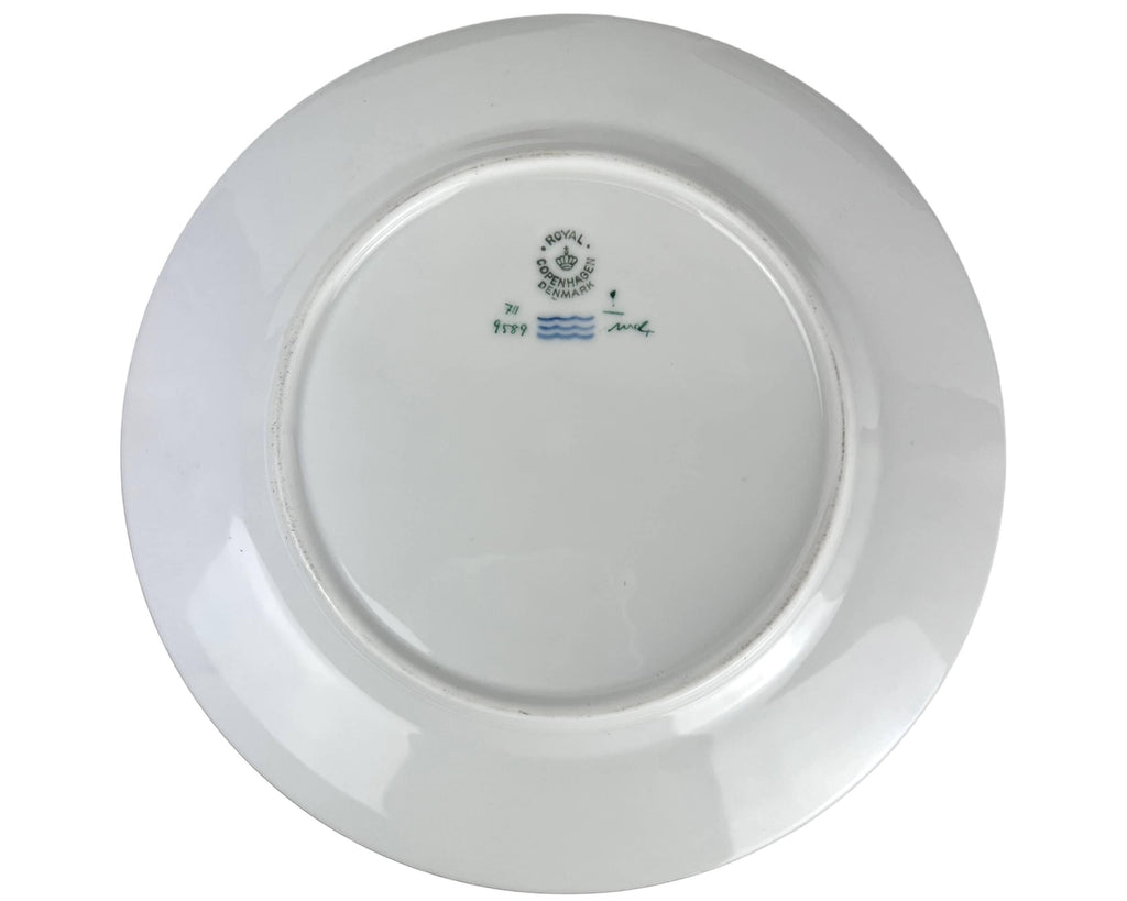 Vintage 1958 Royal Copenhagen Porcelain Brown Iris Luncheon Plate 8 5/8 - Poppy's Vintage Clothing