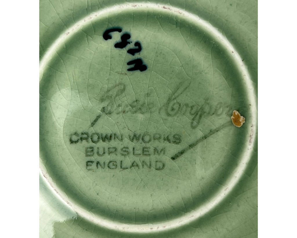 Art Deco Susie Cooper Saucer Crown Works Unknown Pattern Rare 1933 - Poppy's Vintage Clothing