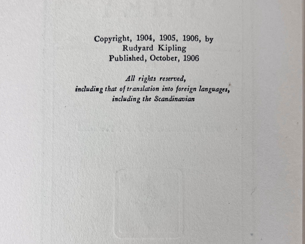 1st US Edition Book They by Rudyard Kipling 1906 Doubleday Page & Co - Poppy's Vintage Clothing
