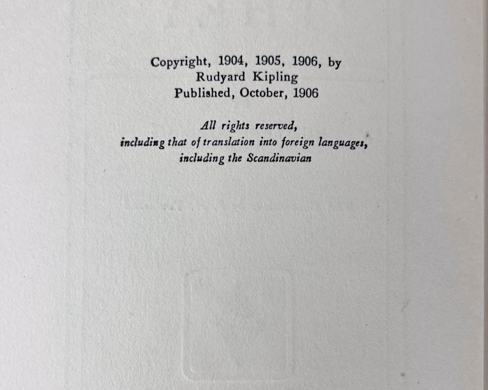 1st US Edition Book They by Rudyard Kipling 1906 Doubleday Page & Co - Poppy's Vintage Clothing