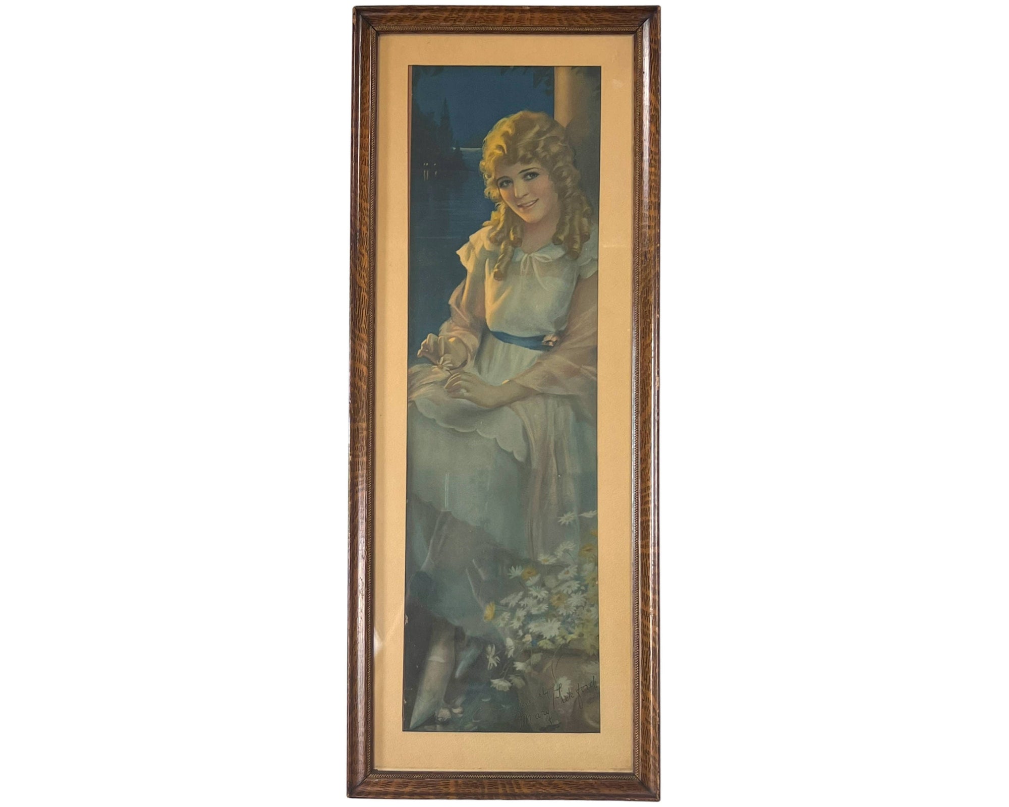 1923 Antique Mary Pickford Print by Gene Pressler for Pompeian Beauty Products - Poppy's Vintage Clothing