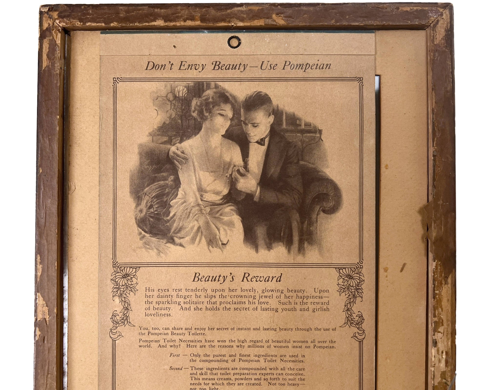 1923 Antique Mary Pickford Print by Gene Pressler for Pompeian Beauty Products - Poppy's Vintage Clothing