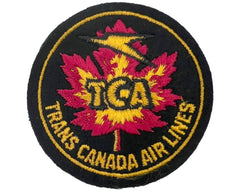 Vintage TCA Embroidered Cloth Patch Trans Canada Airlines Air Canada Unused Authentic Original - Poppy's Vintage Clothing