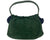 Vintage 1950s Green Suede Leather Handbag Purse - Poppy's Vintage Clothing