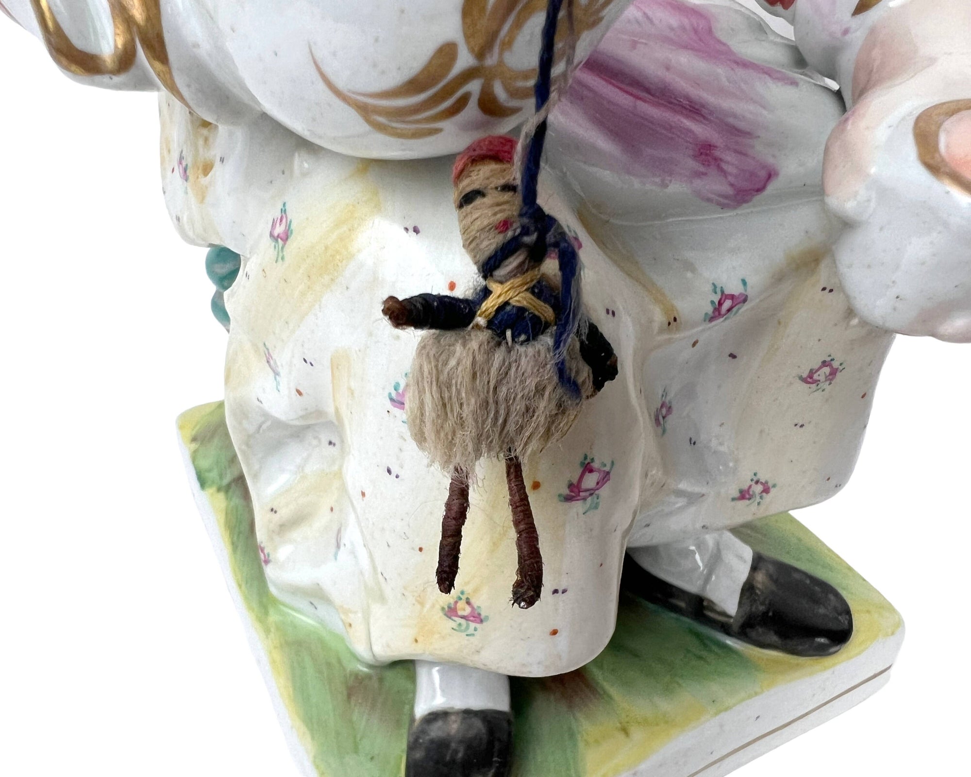 Large Antique Staffordshire Pottery Figures Cobbler Jobson & Wife Nell 19th c 12 - Poppy's Vintage Clothing