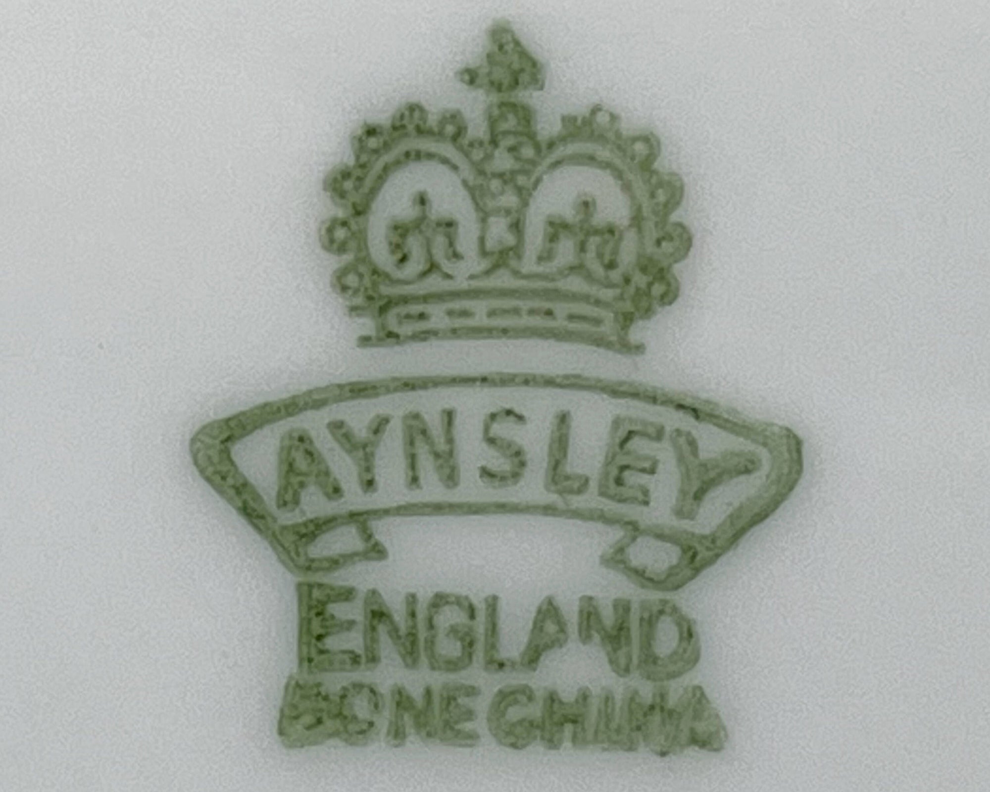 Vintage 1930s Aynsley Bone China Square Cake Plate Bluebell Time w Blue Trim - Poppy's Vintage Clothing