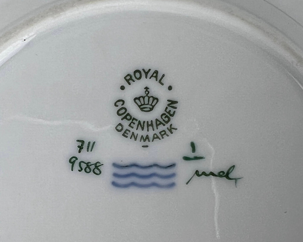 Vintage 1958 Royal Copenhagen Porcelain Brown Iris Bread & Butter Plate 6 1/4 - Poppy's Vintage Clothing