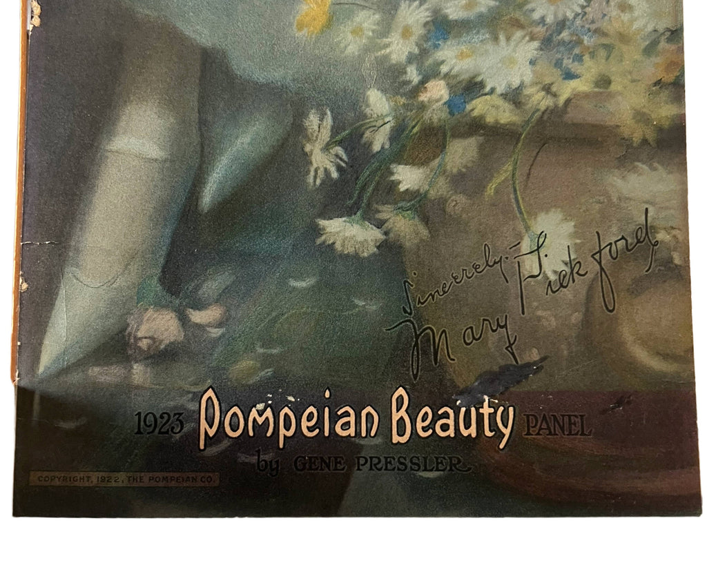 1923 Antique Mary Pickford Print by Gene Pressler for Pompeian Beauty Products - Poppy's Vintage Clothing