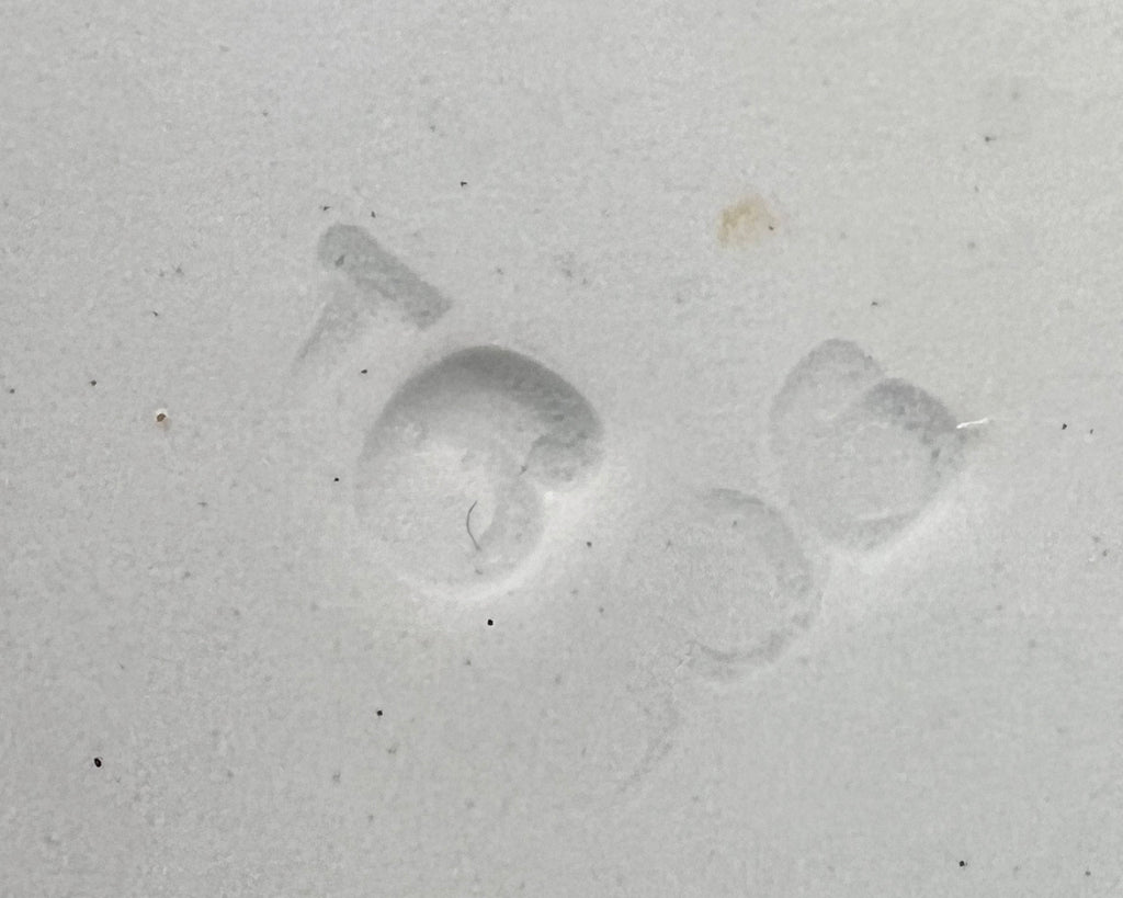 Antique Flow Blue Soup Bowl New Wharf Portsmouth Pattern Art Nouveau 1891 - Poppy's Vintage Clothing