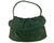 Vintage 1950s Green Suede Leather Handbag Purse - Poppy's Vintage Clothing