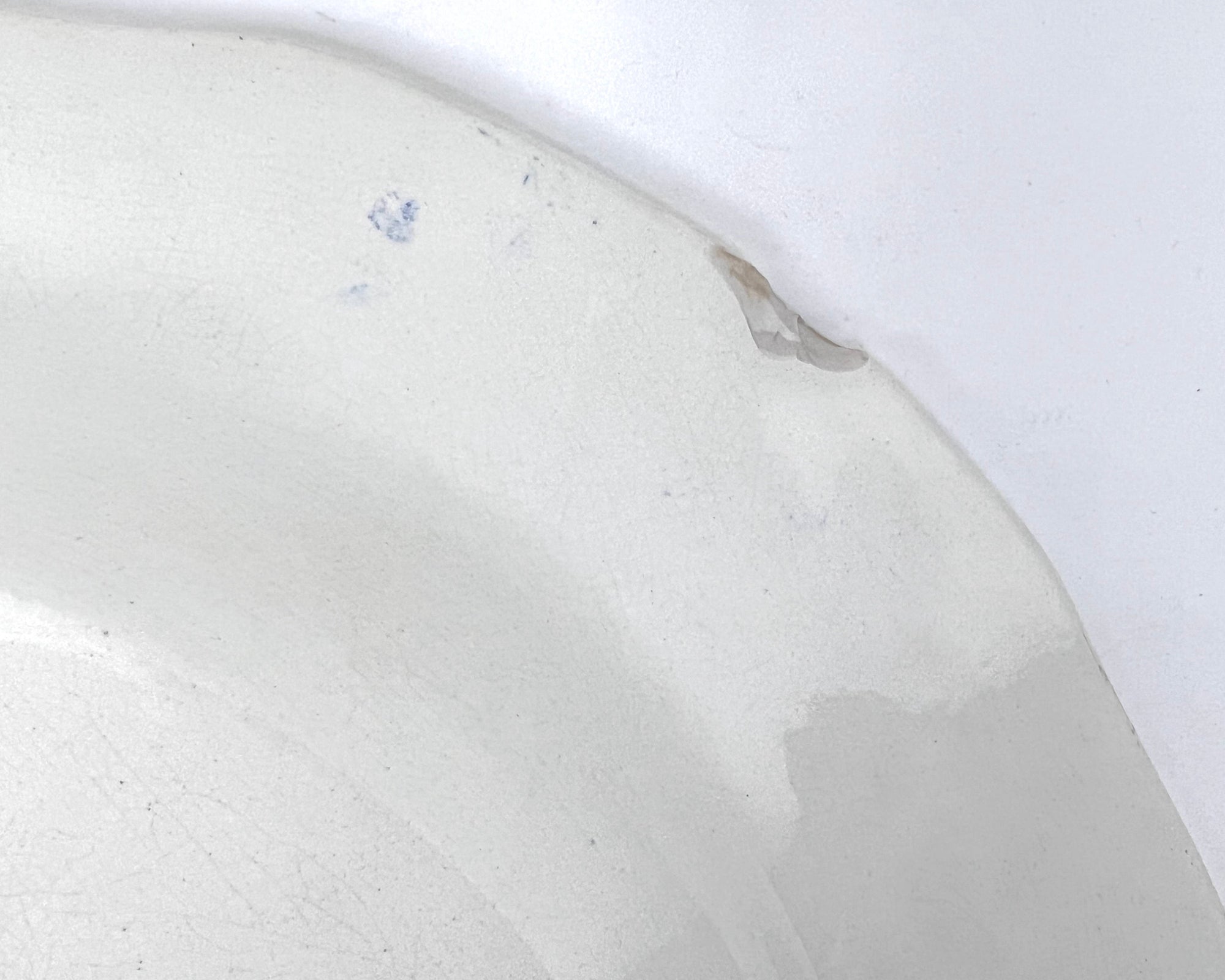 Large Antique 19th c Staffordshire Blue Willow Meat Platter with Well 17.75 x 22 - Poppy's Vintage Clothing