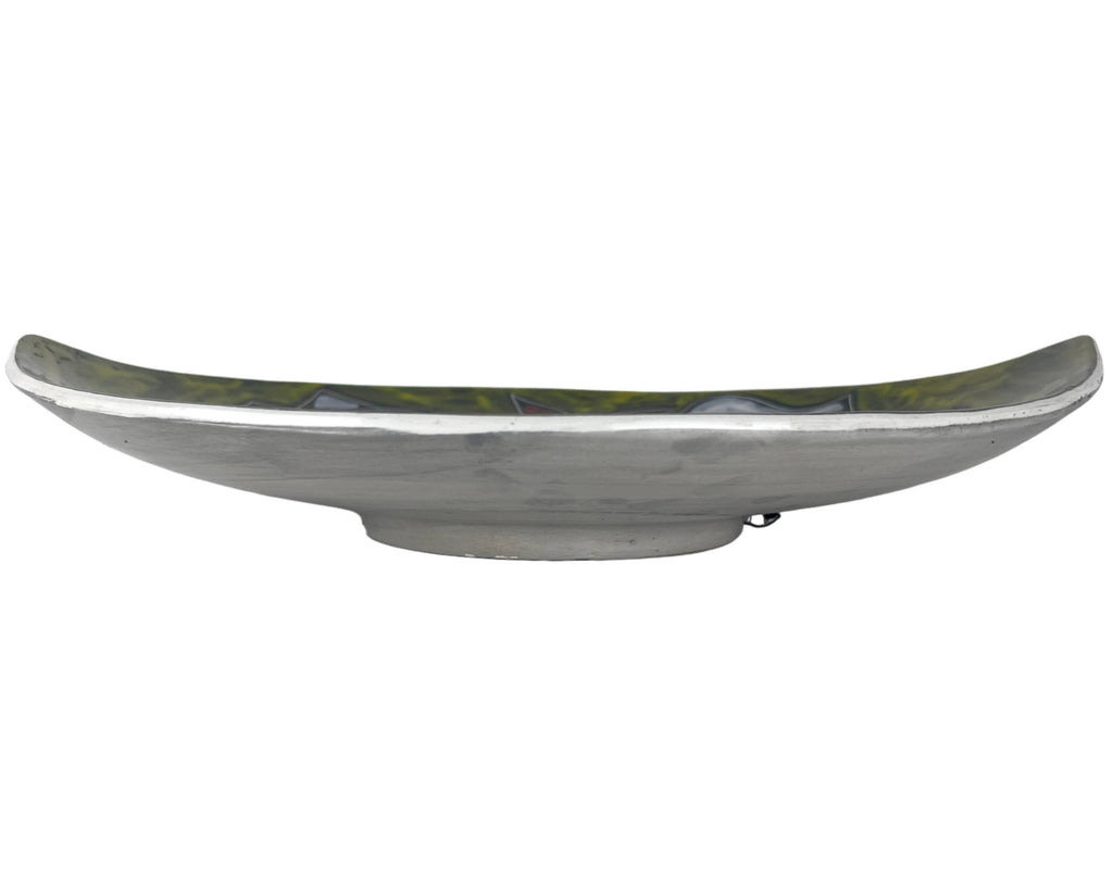 Large Mid Century Modern Raymor Centrepiece Bowl Italian Pottery Wall Plaque Fantoni Era - Poppy's Vintage Clothing