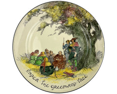 Vintage Royal Doulton Seriesware Plate Robin Hood Under the Greenwood Tree D3751 - Poppy's Vintage Clothing