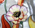 1930s Art Deco Porcelain Fruit Bowl Hand Painted Poppy Flowers Lustre Glaze Made in Japan - Poppy's Vintage Clothing