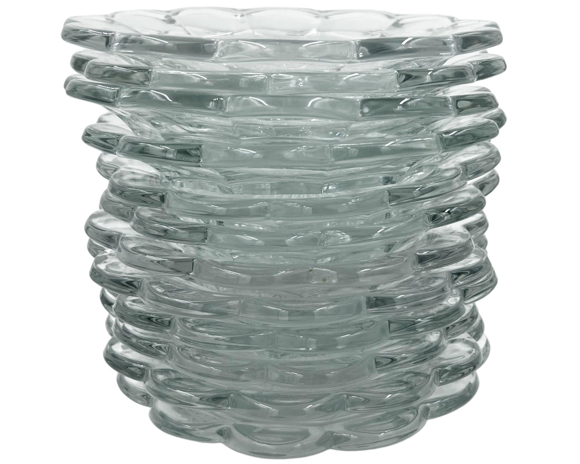 Antique EAPG Heisey Glass Plate Colonial / Priscilla Scalloped Pattern - Poppy's Vintage Clothing