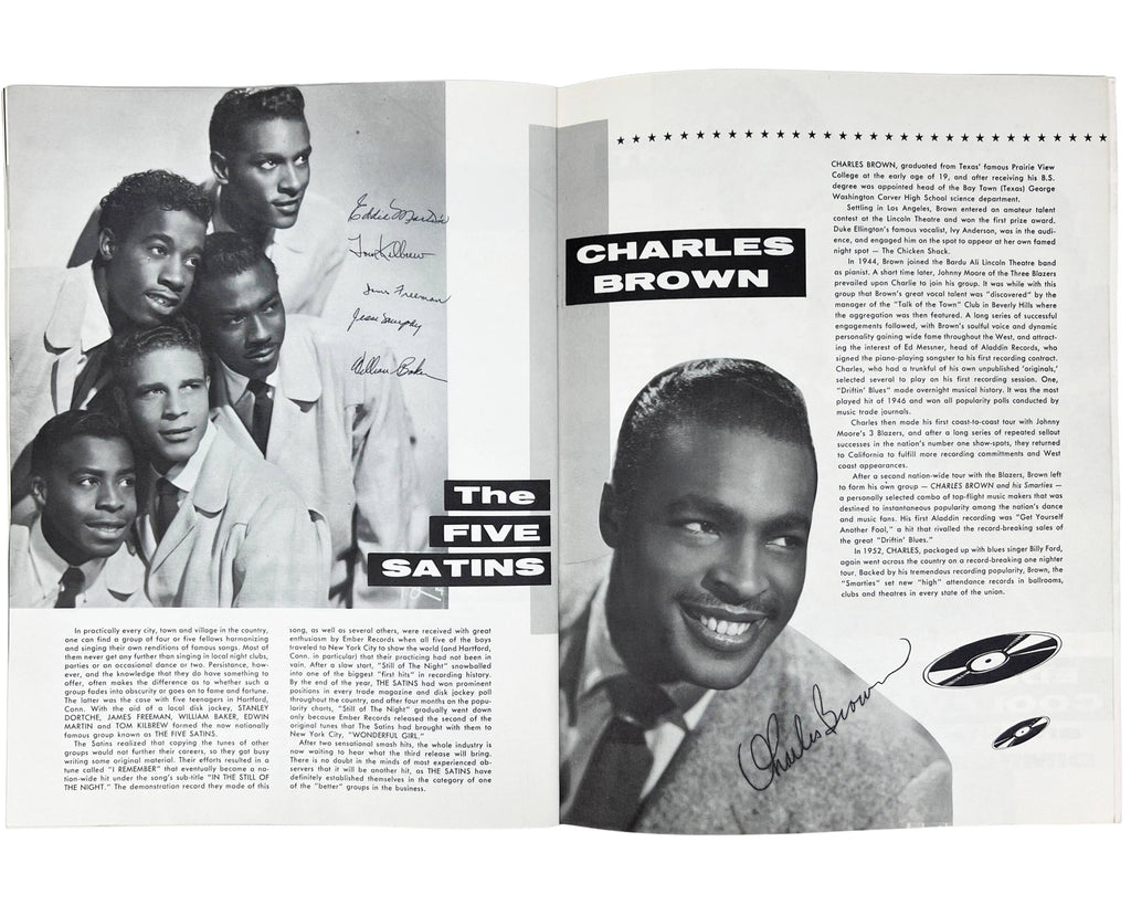 Vintage 1957 Concert Tour Program Biggest Show of Stars for 57 RnR RnB Doo Wop Soul Artists Chuck Berry - Poppy's Vintage Clothing