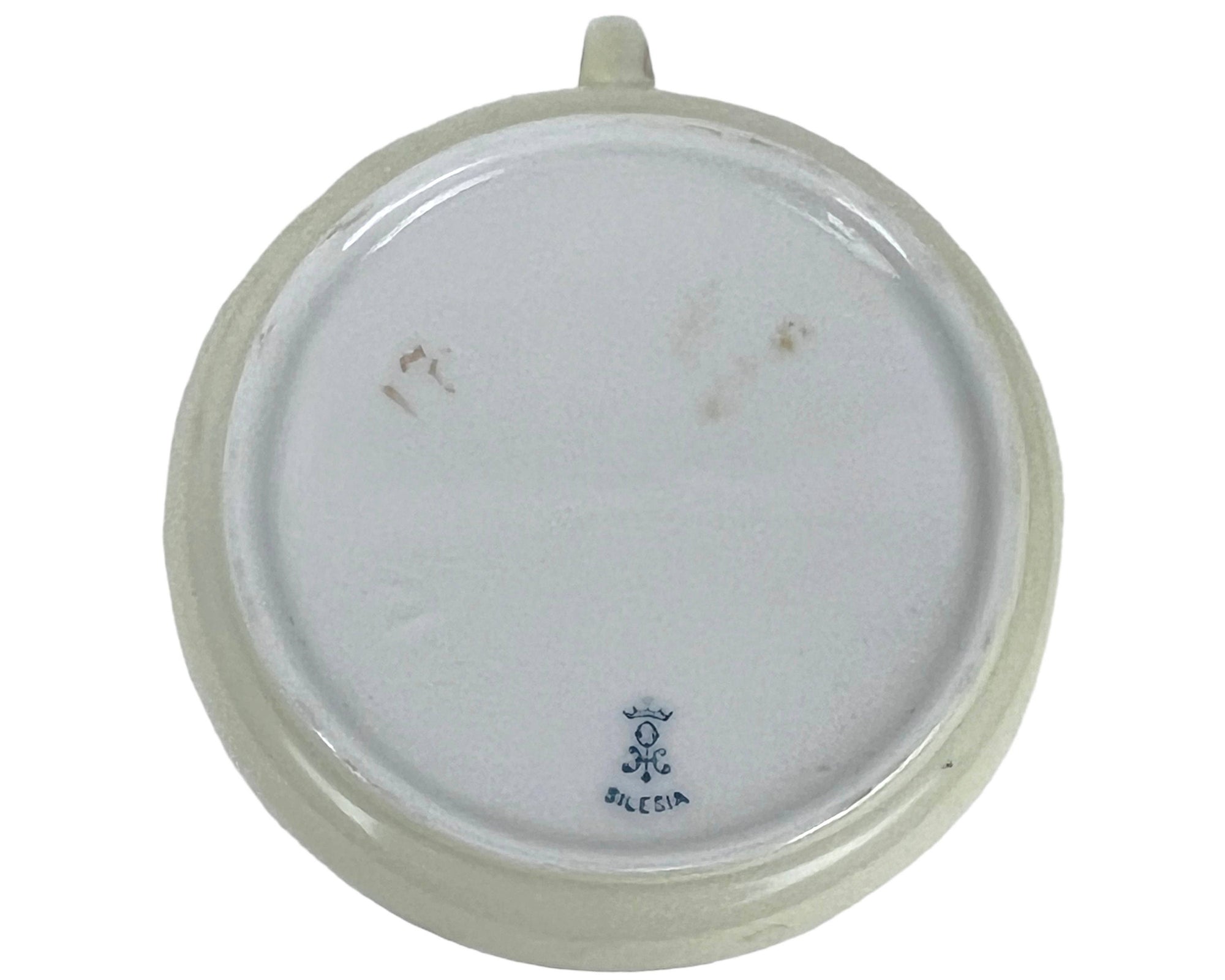 Antique Porcelain Cup & Saucer Hermann Ohme Silesia Roses Pattern - Poppy's Vintage Clothing