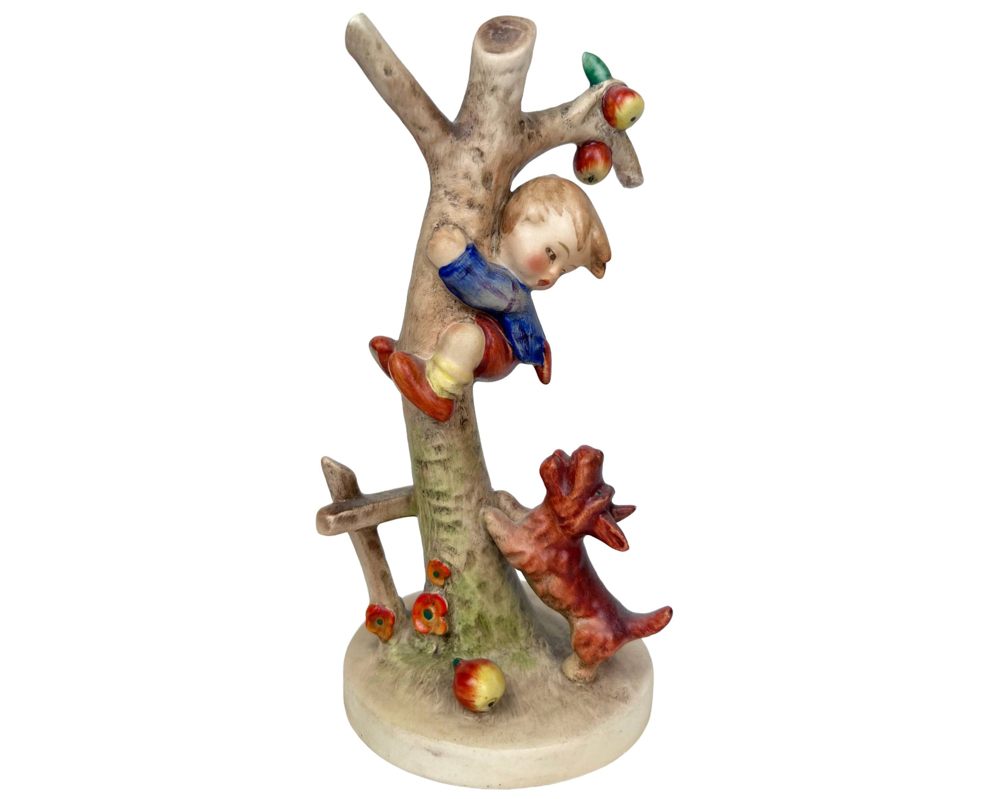 Vintage Hummel Culprits Figurine TMK 2 Full Bee 56A Goebel Apple Thief - Poppy's Vintage Clothing