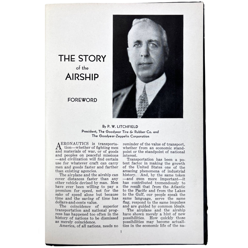 Vintage Dirigible Book The Story of the Airship Hugh Allen 7th Ed 1931 - Poppy's Vintage Clothing