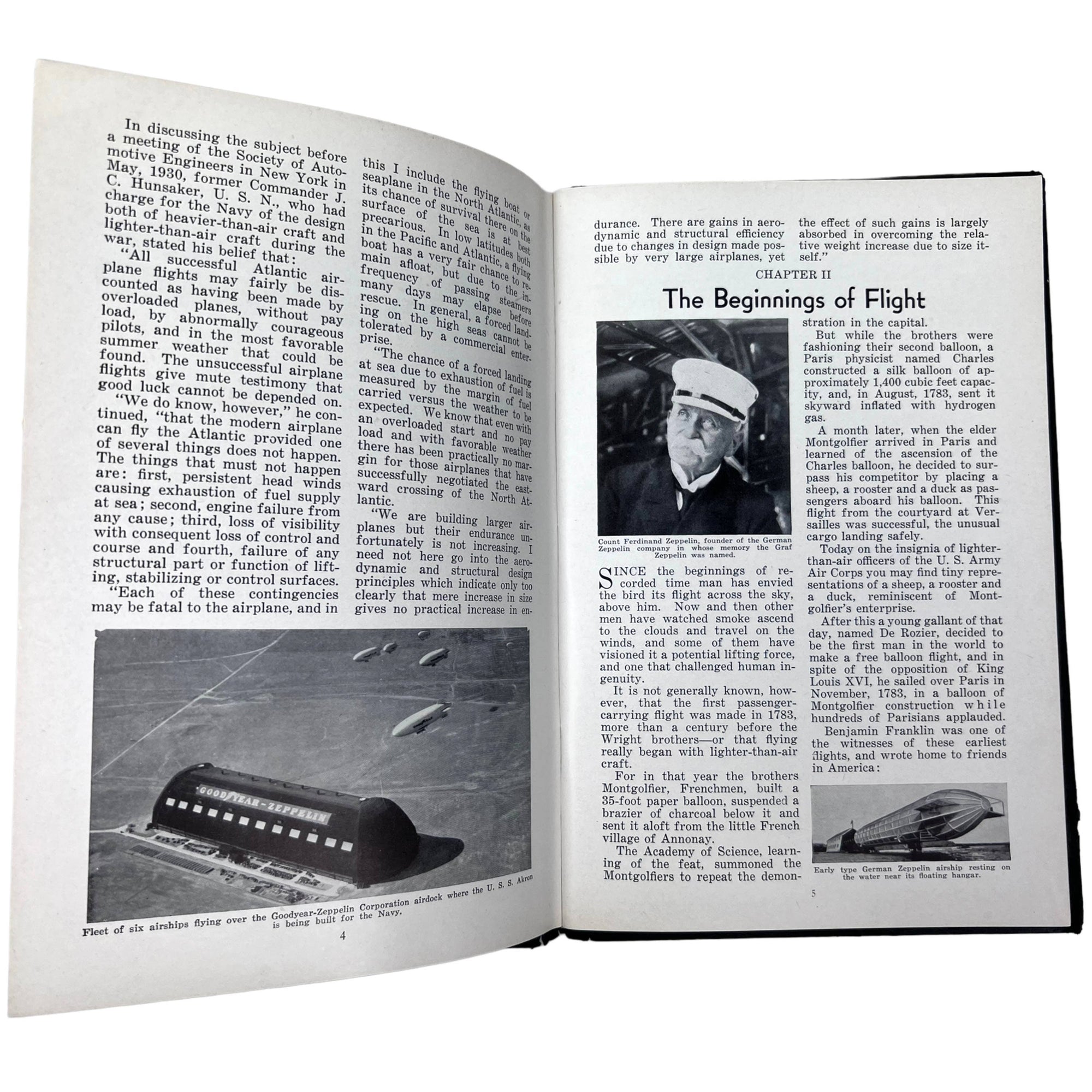 Vintage Dirigible Book The Story of the Airship Hugh Allen 7th Ed 1931 - Poppy's Vintage Clothing