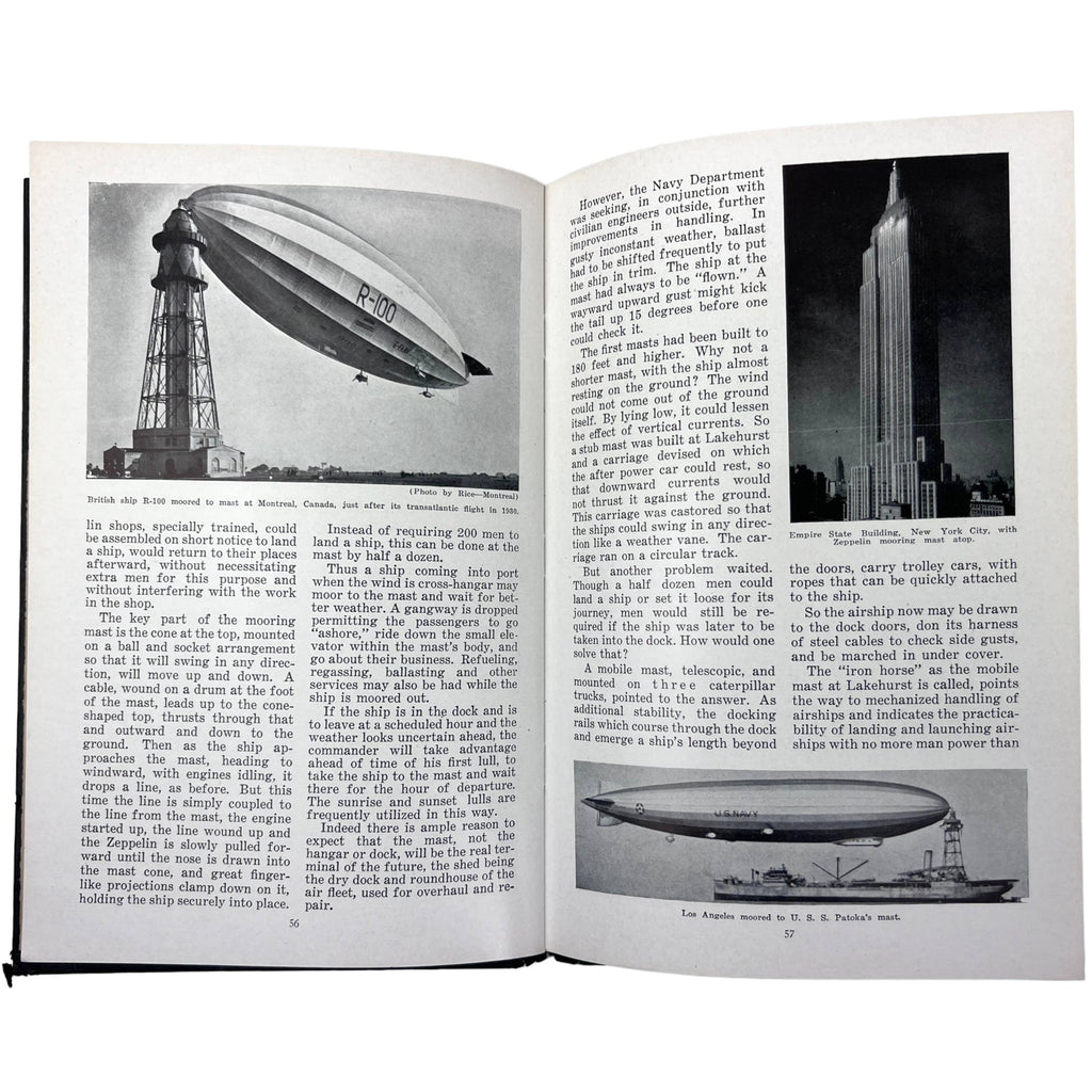 Vintage Dirigible Book The Story of the Airship Hugh Allen 7th Ed 1931 - Poppy's Vintage Clothing