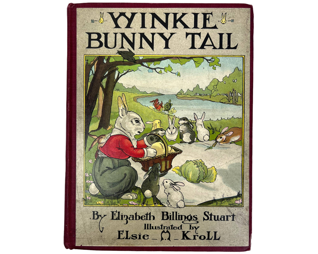 Antique Childrens Book Winkie Bunny Tail by Elizabeth Billings Stuart 1916 - Poppy's Vintage Clothing