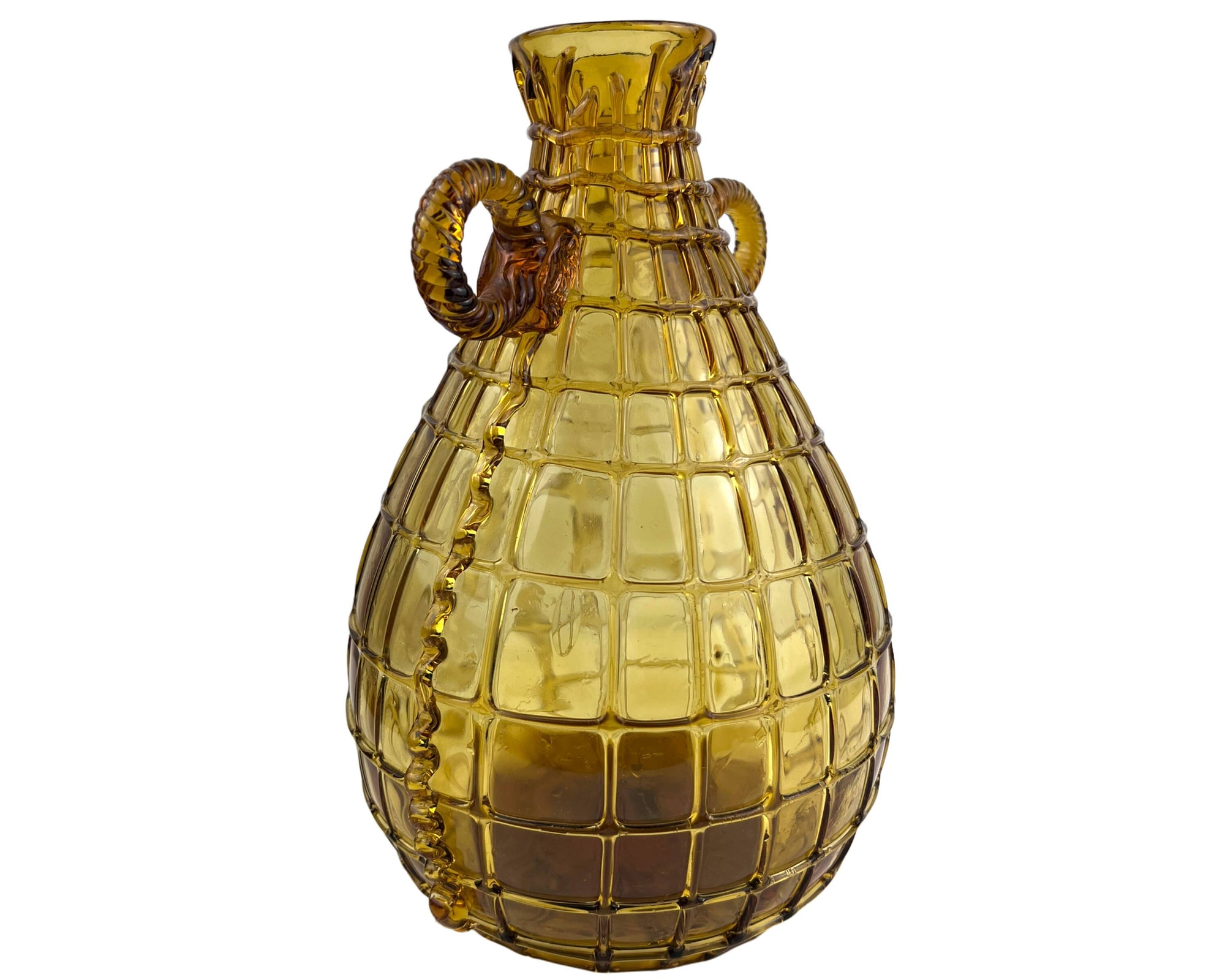 Vintage Spanish Glass Vase by Gordiola Majorca Hand Blown 11 - Poppy's Vintage Clothing
