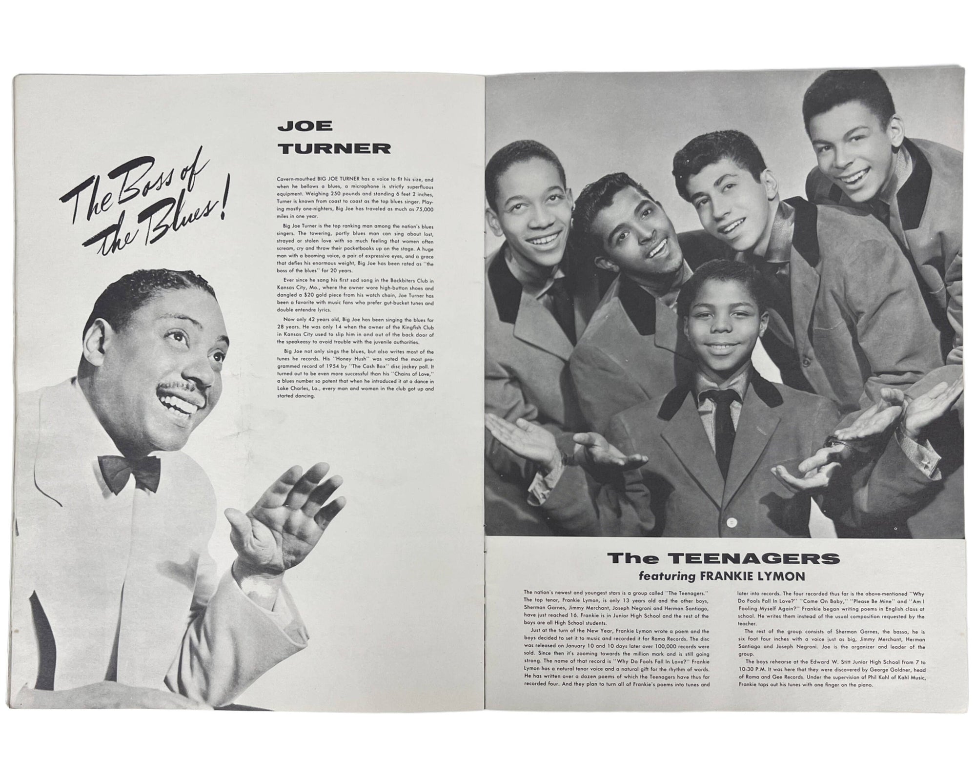 Vintage Concert Program Biggest Rock n Roll Show of 56 Bo Diddley Drifters Bill Haley Flamingos - Poppy's Vintage Clothing