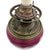 Antique P&A Electrified Kerosene Oil Lamp Plume and Atwood Waterbury Conn - Poppy's Vintage Clothing