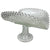 Vintage Pressed Glass Banana Boat U Shaped Cake Stand LE Smith Diamond Point - Poppy's Vintage Clothing