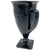 Vintage 1930s LE Smith Black Amethyst Glass Vase Loving Cup Trophy Form Dancing Nymphs - Poppy's Vintage Clothing