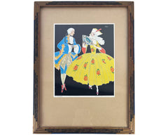 1920s Art Deco Illustration Print The Gallant Signed Cole George Pulman & Sons Ltd - Poppy's Vintage Clothing