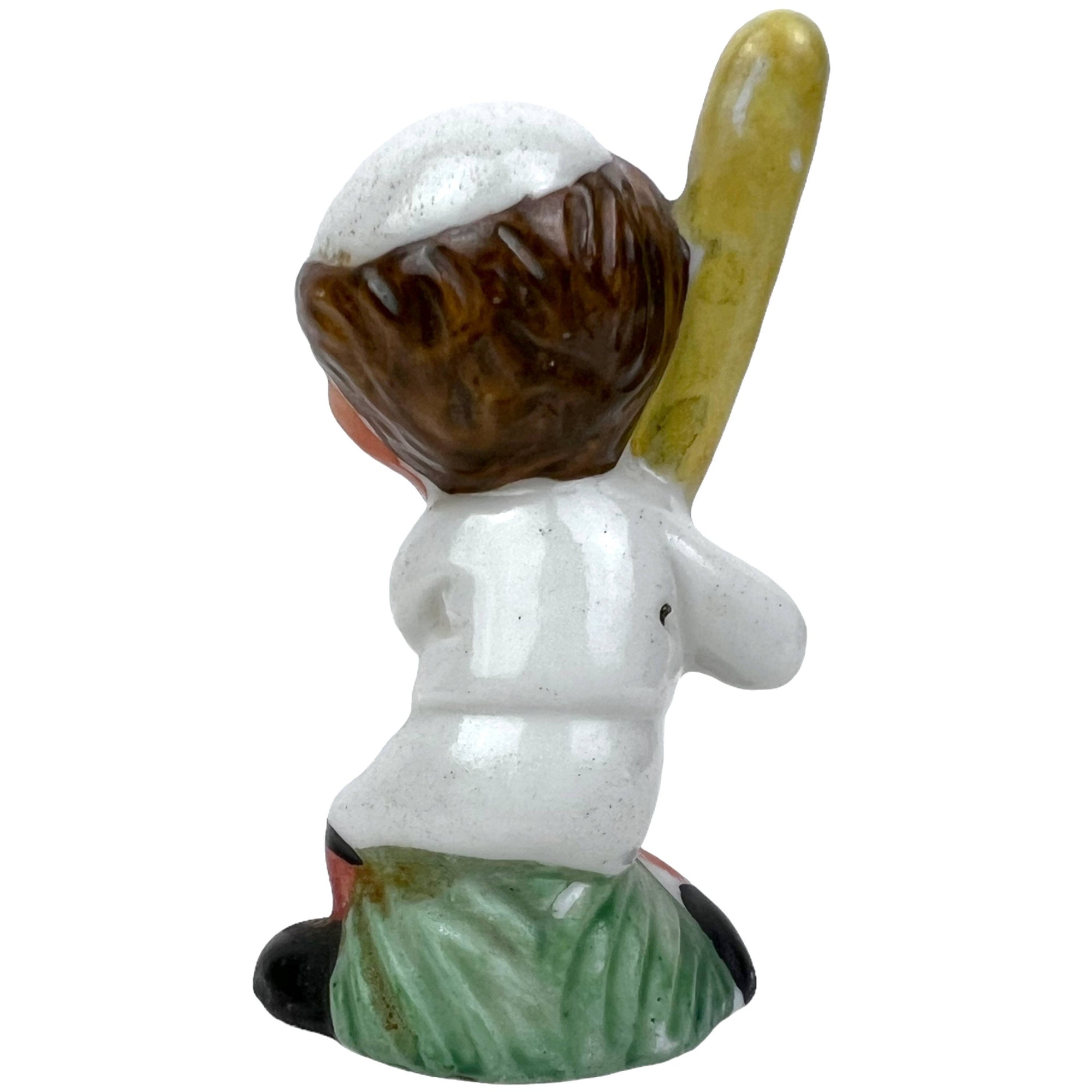 Vintage 1940s Occupied Japan Figurine Baseball Player at Bat - Poppy's Vintage Clothing