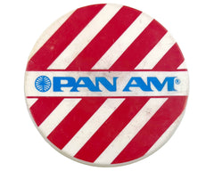 Vintage 1980s Pan Am Plastic Button Pin for Unaccompanied Minors Pinback Badge - Poppy's Vintage Clothing
