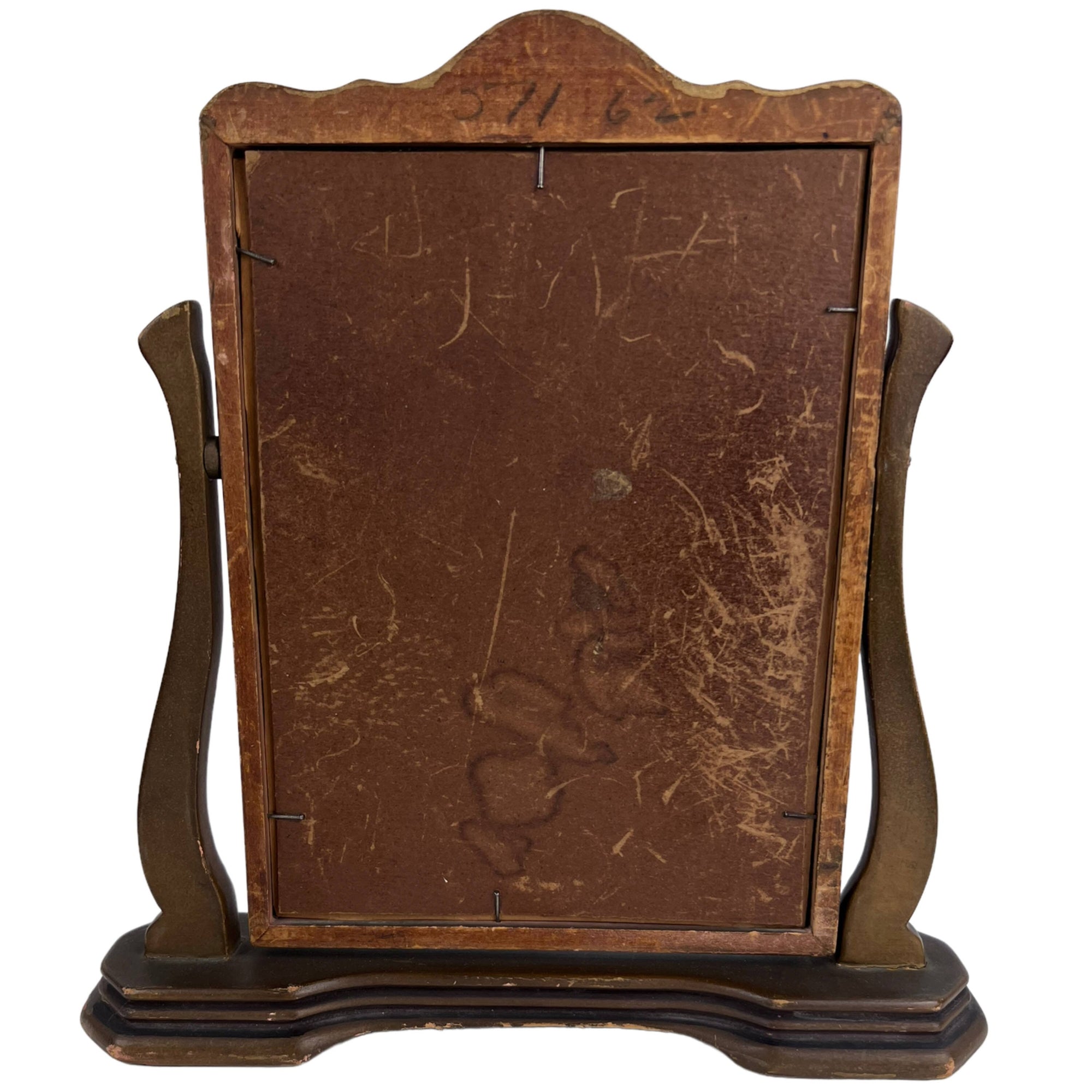Antique Wm Notman & Son Photograph in Art Nouveau Swivel Photo Frame - Poppy's Vintage Clothing