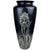 Antique T&V Limoges Porcelain Floor Vase Art Nouveau Iris Pewter Overlay 17.75 Tall - Poppy's Vintage Clothing