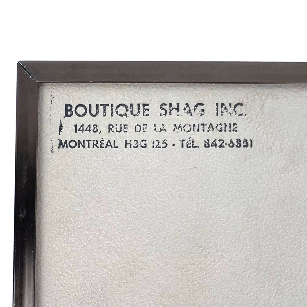 Vintage 1972 Lucid Lines Alphonse Mucha Zodiac Reverse Printed Glass Shadowbox - Poppy's Vintage Clothing