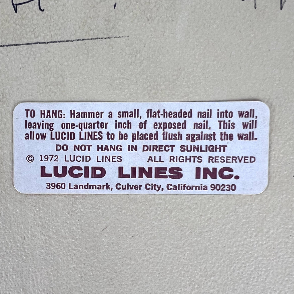 Vintage 1972 Lucid Lines Alphonse Mucha Zodiac Reverse Printed Glass Shadowbox - Poppy's Vintage Clothing